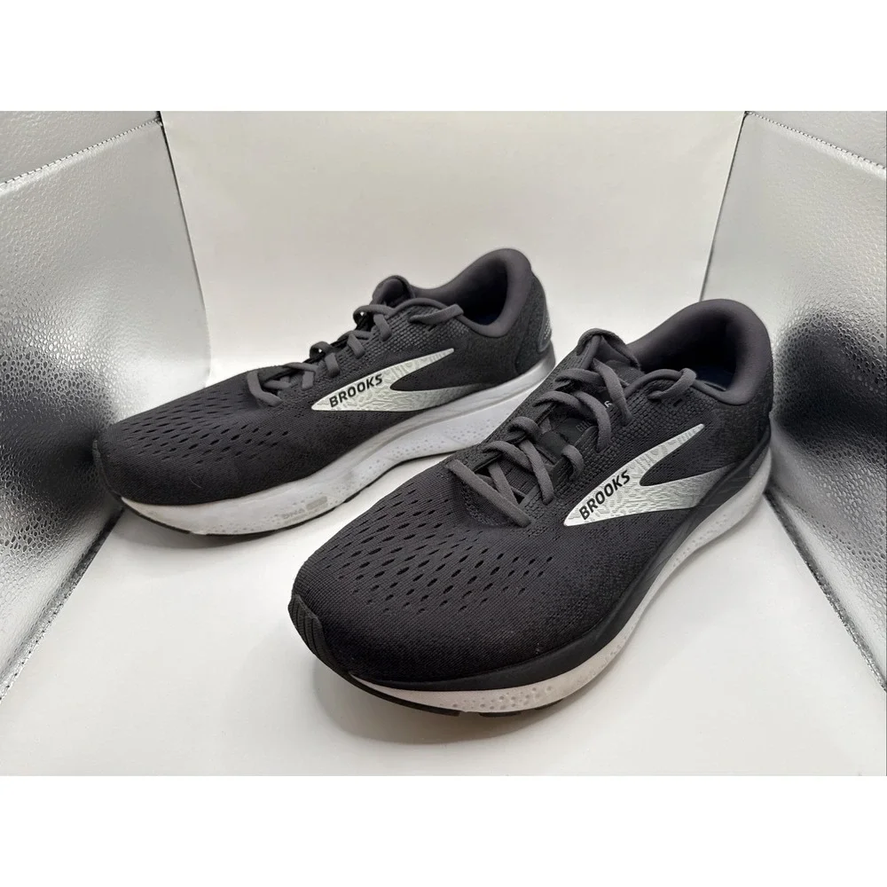 Brooks Men's Ghost 16 Black/Grey/White‎ Athletic Sneakers Shoes Size 11D